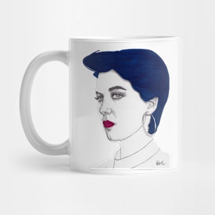 Girl with Blue Hair Mug